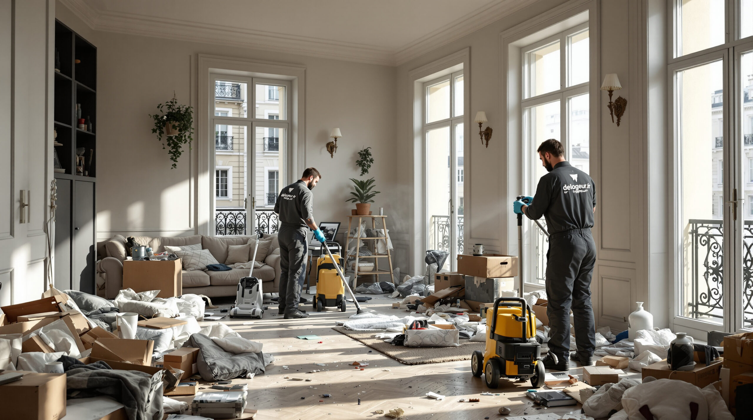 nettoyage professionnel après squat immobilier en france avec delogeur.fr, expert en remise en état rapide et efficace de vos biens.